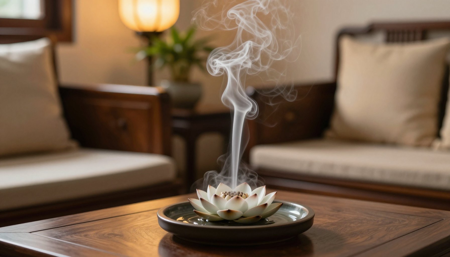 thác khói trầm hương đẹp trang trí phòng khách