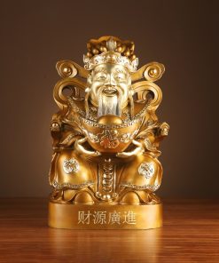 Tượng phật decor Thần Tài chiêu tài tiến bảo 16×15×27cm