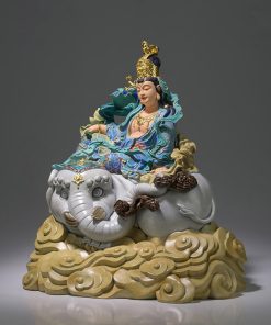 Tượng phật decor Văn Thù và Phổ Hiền Bồ Tát 38×58cm 2